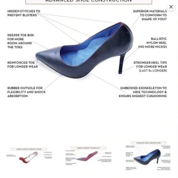 Antonia Saint Ny Shoes- comfortable Victoria Black High Heel pumps SzB10.5 - Picture 10 of 10